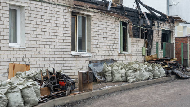 Professional Fire Damage Assessment technician working in Trenton, NJ